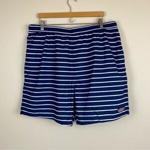 NWT Vineyard Vines Chappy Break Stripe Navy Swim Trunks